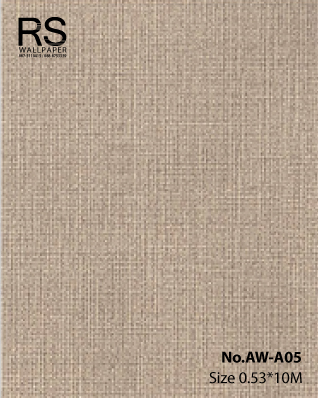 วอลเปเปอร์ลายผ้า สีน้ำตาล No.AW-A05