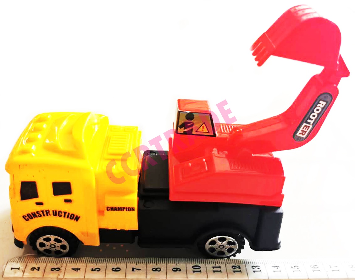 รถก่อสร้างสีสดกล่อง คละแบบ 14.5 ซม.