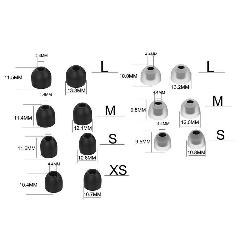 X-Tips จุกยางหูฟัง SONY TWS สำหรับ WF-1000XM3, XM4, XM5 หนึ่งชุดเจ็ดคู่