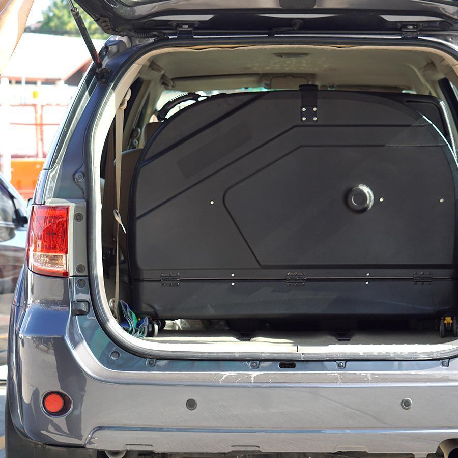 B164X กระเป๋ากล่องแข็งใส่จักรยานขึ้นเครื่องบิน 4 ล้อ จักรยาน