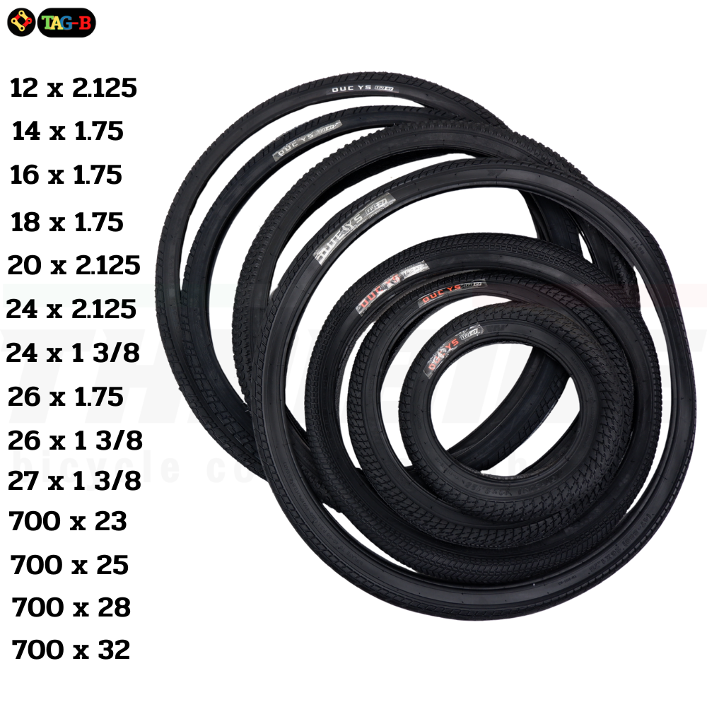 ยางนอกจักรยาน OUCYS 12x2.125 16x1.75 20x2.125 24x2.125 26x1.75 24x1 3/8 26x1 3/8