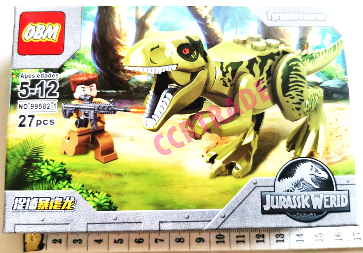 เลโก้จูราสสิค+ไดโนเสาร์ 8 แบบกล่อง 9.5x14 ซม.