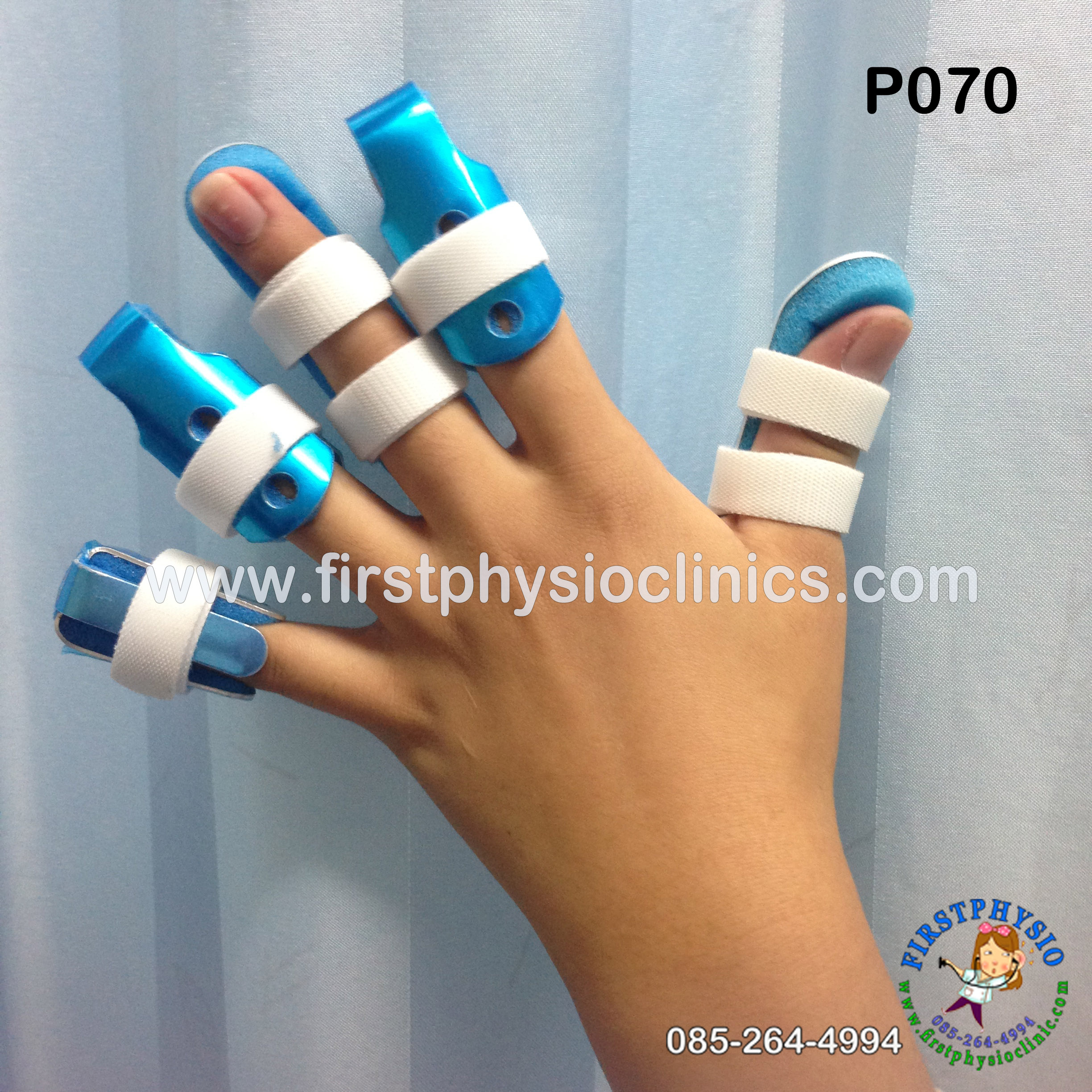 เฝือกอ่อนดามนิ้วมือคละแบบ/เฝือกนิ้วมือ/ดามนิ้วมือ/แบบหุ้มด้วยแกนอลูมิเนียมอ่อน Finger Splint