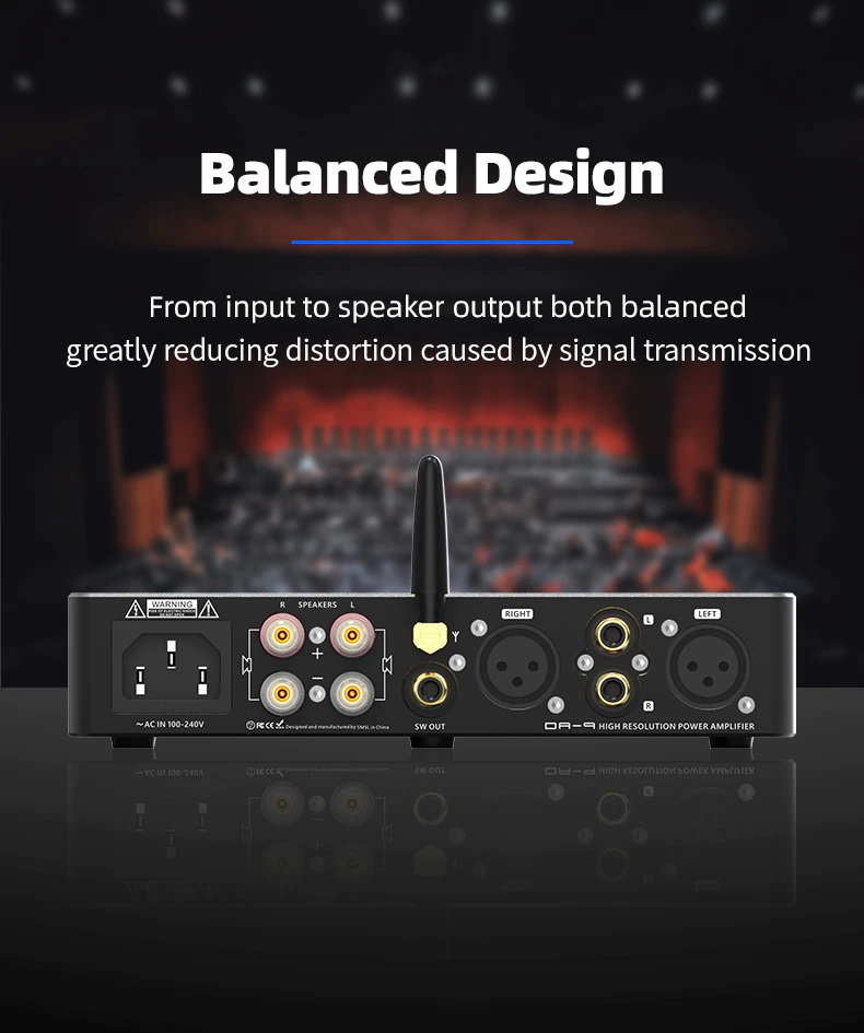 ขาย SMSL DA-9 แอมป์ตั้งโต๊ะระดับ Hi-Res รองรับ Bluetooth5.0 ประกันศูนย์ไทย