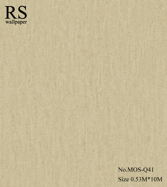 วอลเปเปอร์สีพื้นมีเทกเจอร์พื้นออกโทนสีทองอ่อน MOS-Q41