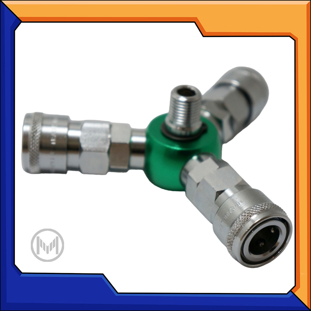 ข้อต่อลม ข้อต่อสวมเร็ว 3ทาง 120องศา แบบหมุนได้ รุ่น 3Y