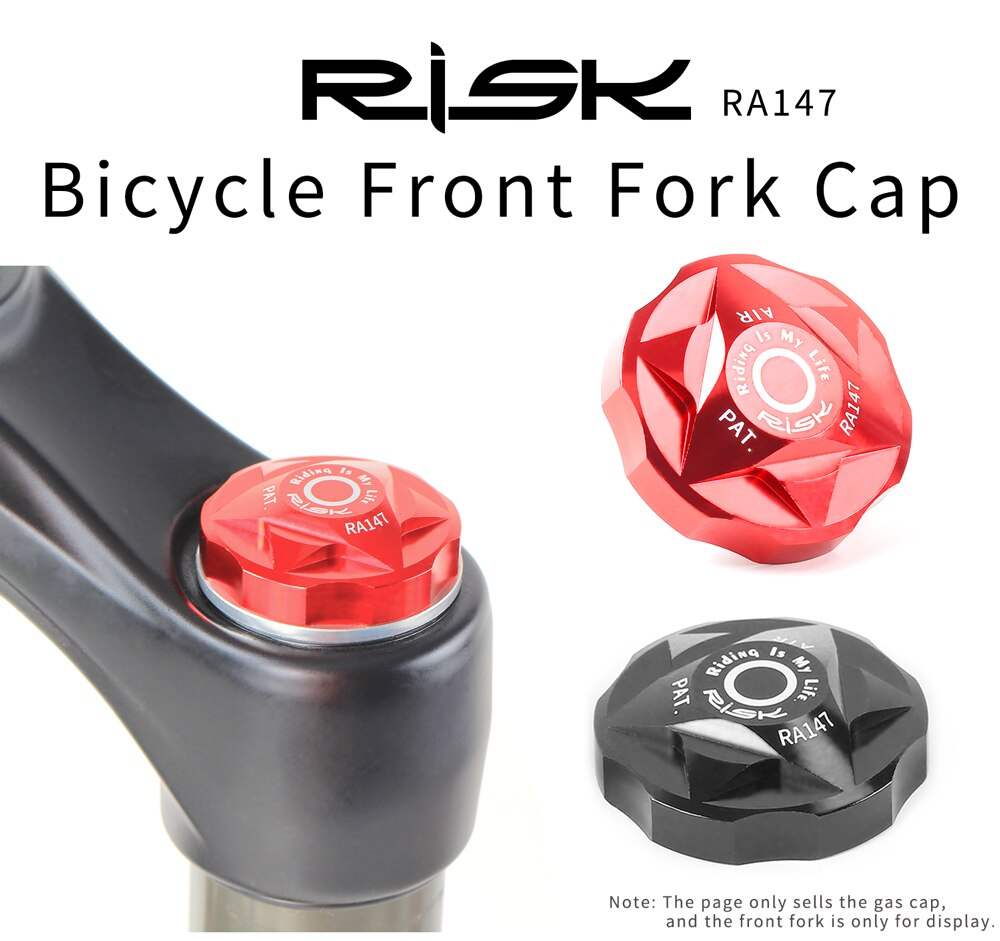 ฝาปิดโช๊ค ฝาปิดวาล์วสูบลมโช๊คจักรยานแบบ CNC RISK