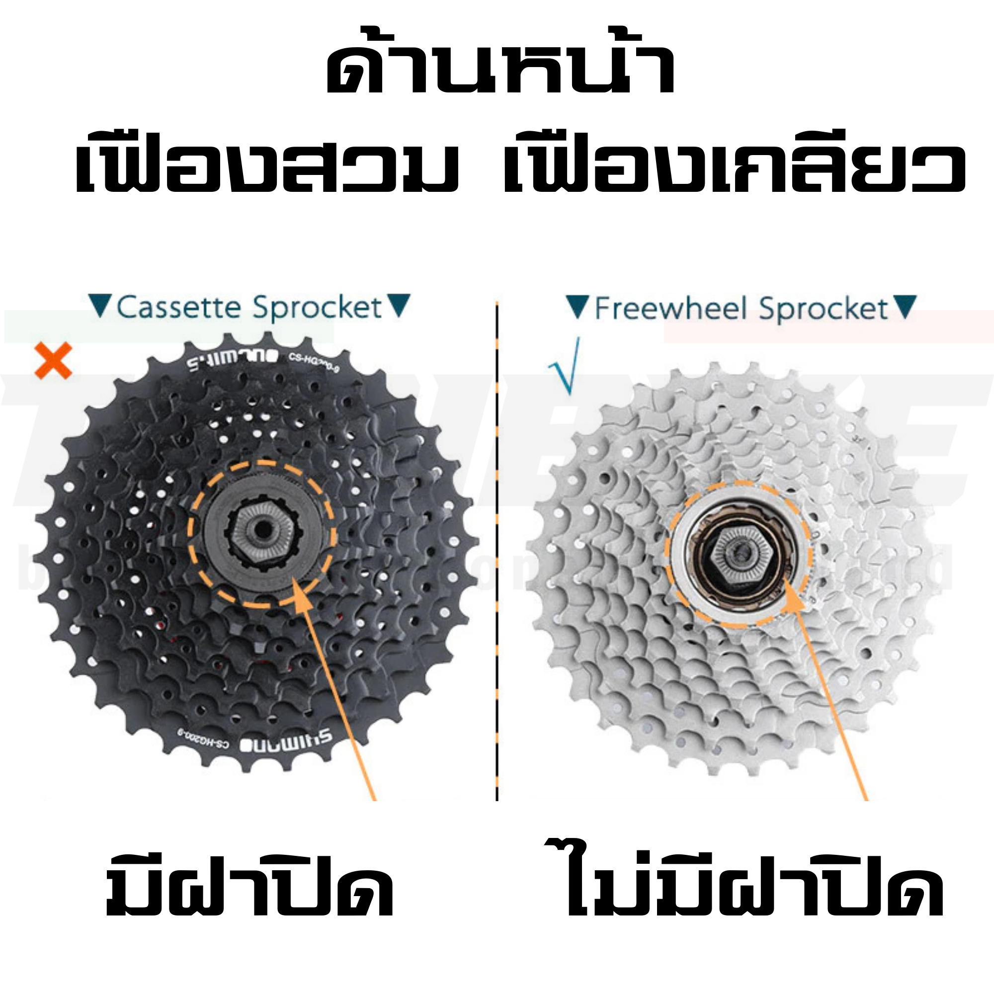 เครื่องมือถอดเฟืองจักรยาน ตัวถอดเฟืองสวม เฟืองเกลียว SHIMANO