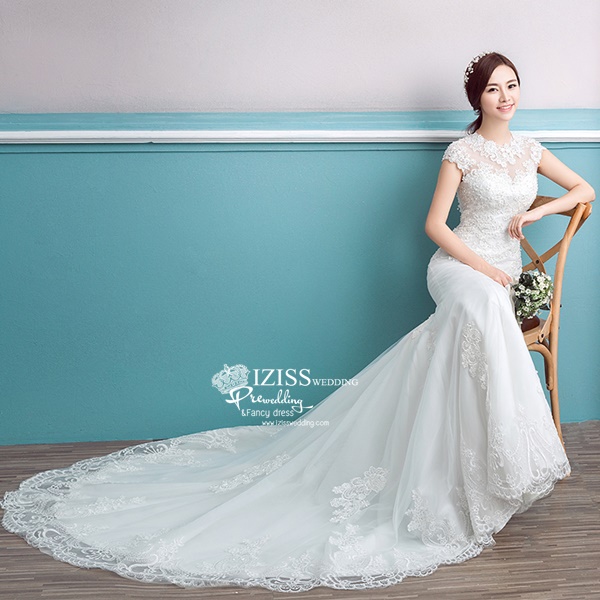 BR324 **พรีออเดอร์**ชุดแต่งงาน&ชุดเจ้าสาวแบบยาวสีขาวเกรดพรีเมี่ยม หรูหราน่ารัก สวยโดดเด่นไม่ซ้ำใคร