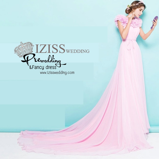 PW218 - Pre order ชุดคู่ถ่ายพรีเวดดิ้ง (prewedding dress) & ชุดแต่งงานแฟนซี (Fancy wedding dress)ชายหญิง "ธีมสีชมพู-น้ำตาล"
