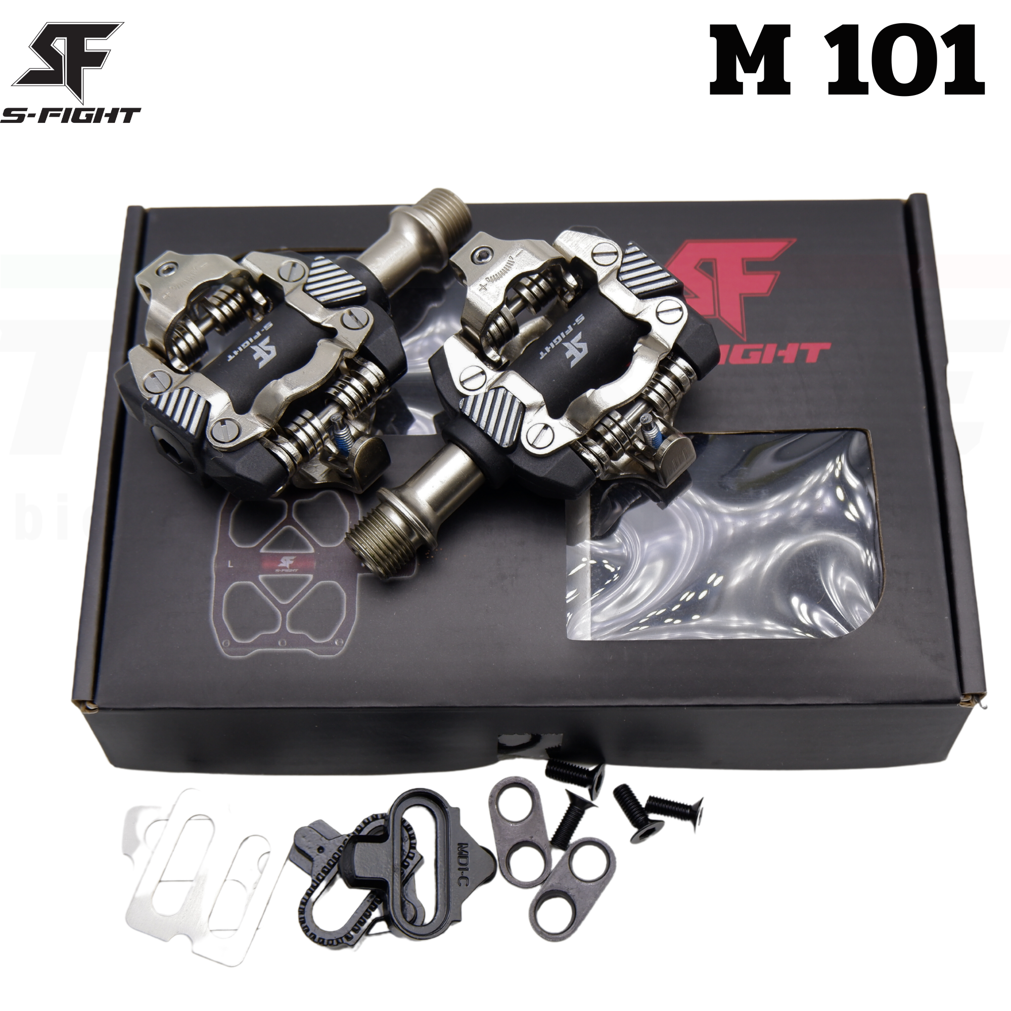 บันไดคลีทจักรยานเสือภูเขา S-FIGHT รุ่น M101 แถมฟรีคลีต 1 ชุด