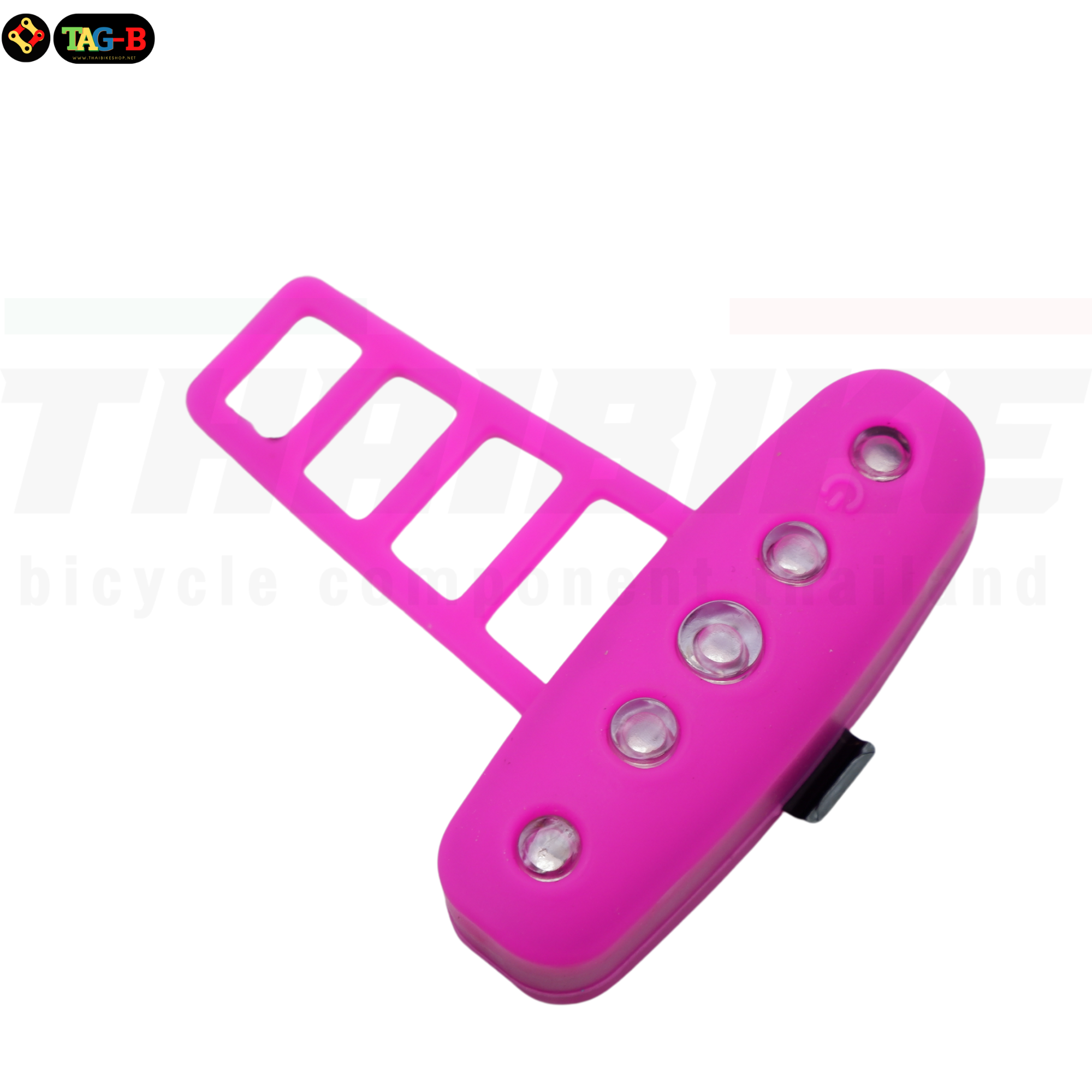 ไฟท้ายจักรยานแบบซิลิโคนทรงมะขาม ยี่ห้อ DC-109 ชาร์จ USB