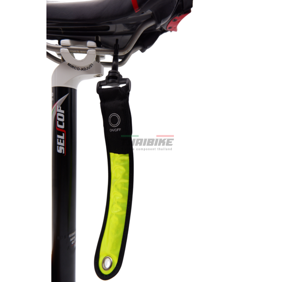 สายสะท้อนแสงมีไฟในตัว ติดกระเป๋า ติดใต้อาน THAIBIKE