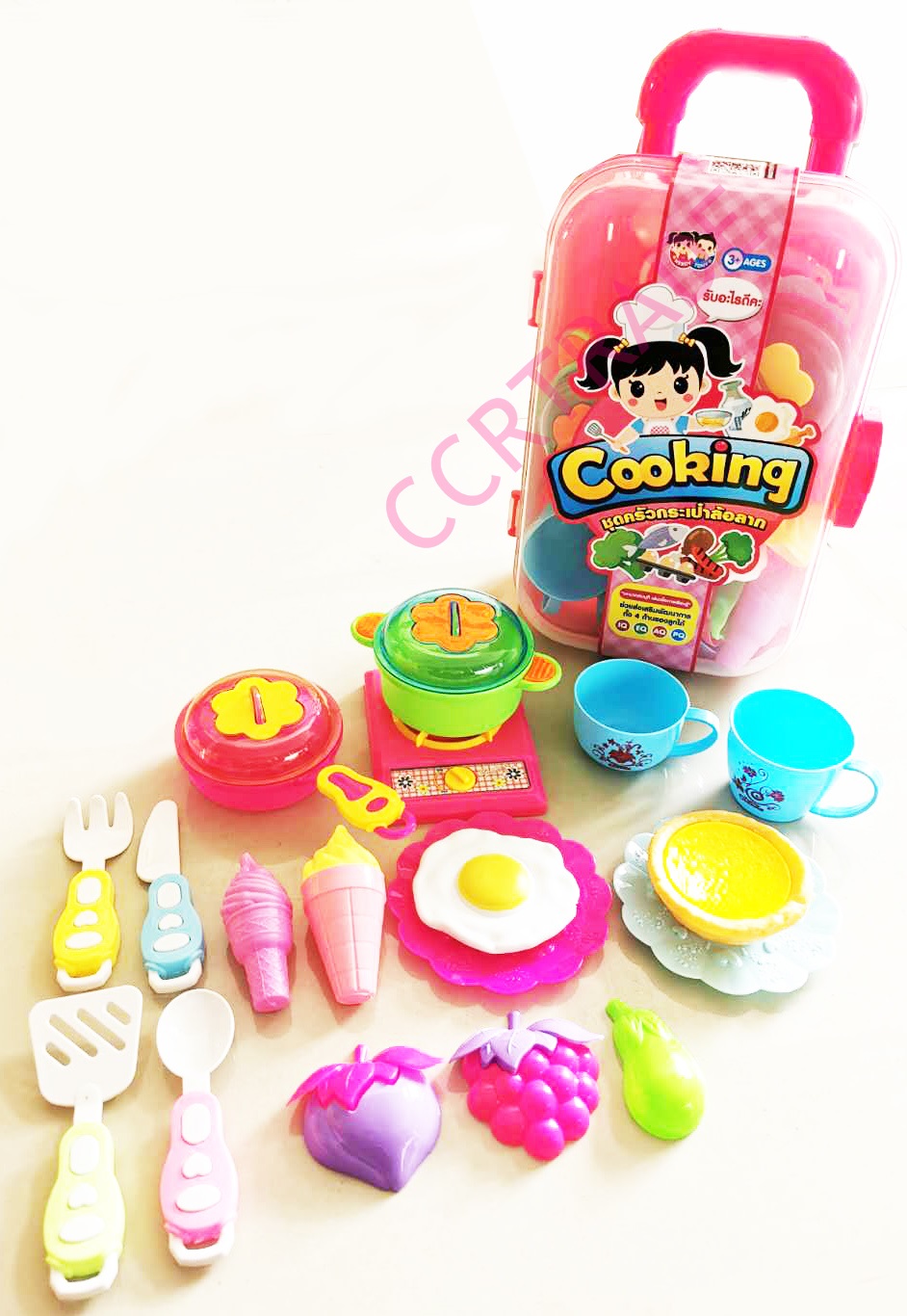 ชุดครัวมาสเตอร์เชฟ 20 ชิ้น+กระเป๋าล้อลาก 15x34 ซม.(1x3)