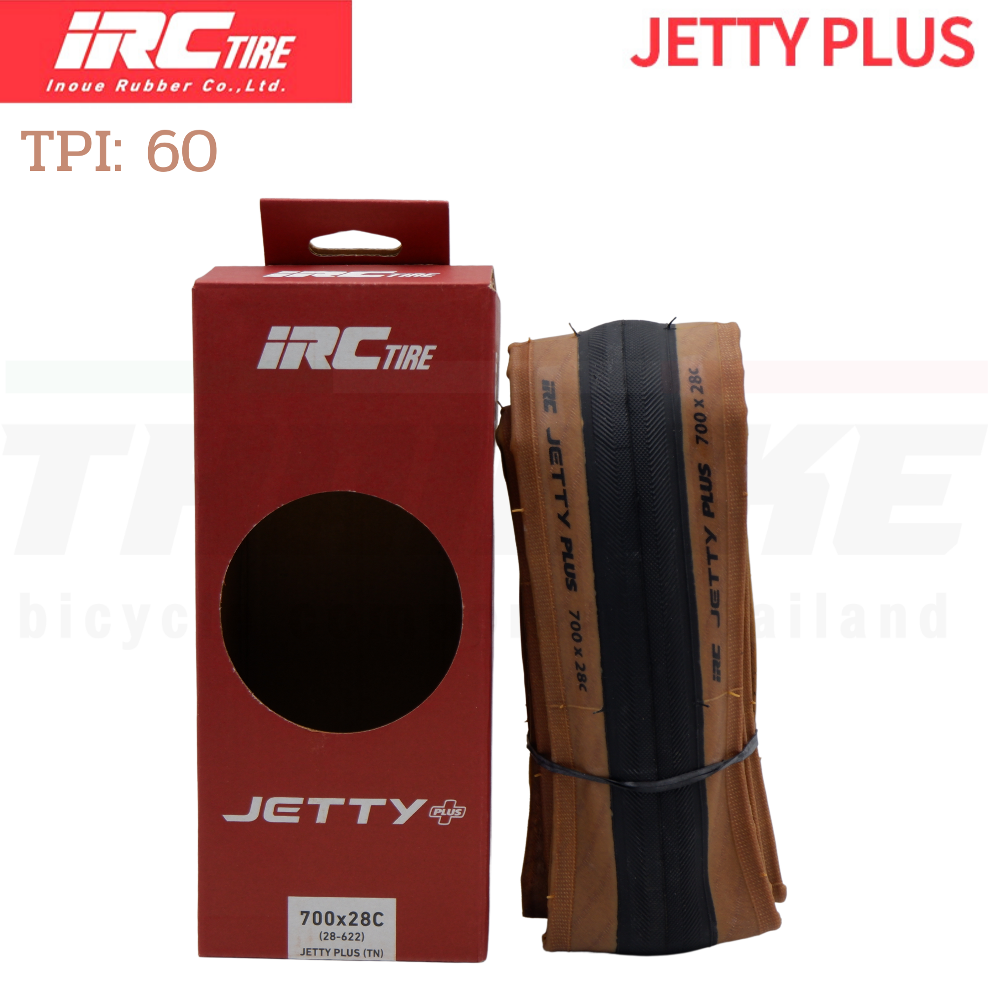 ยางนอกจักรยานเสือหมอบ IRC JETTY PLUS 700X25 700X28