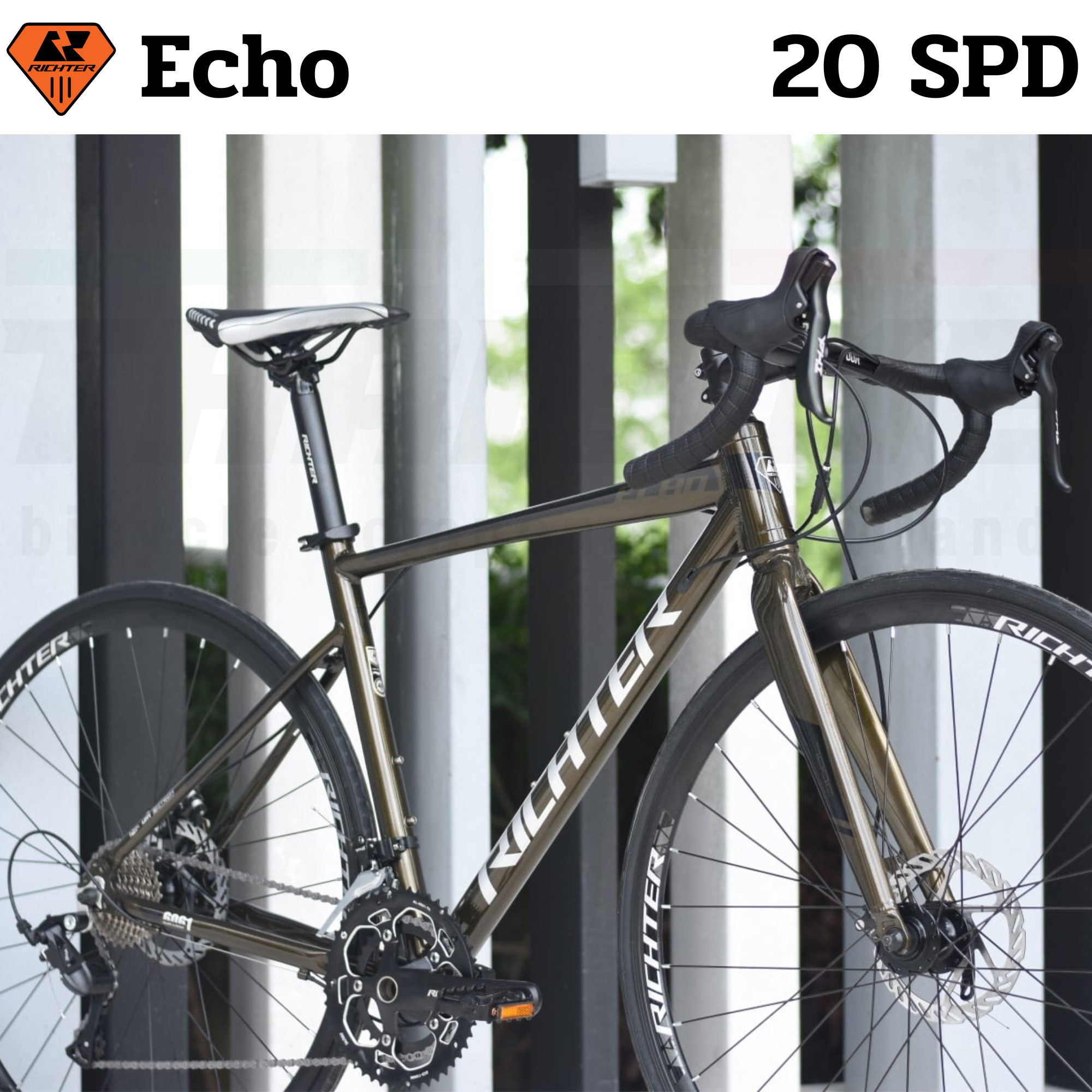 จักรยานเสือหมอบดิสก์เบรค Richter Echo อลูมิเนียม 20SPD 700C