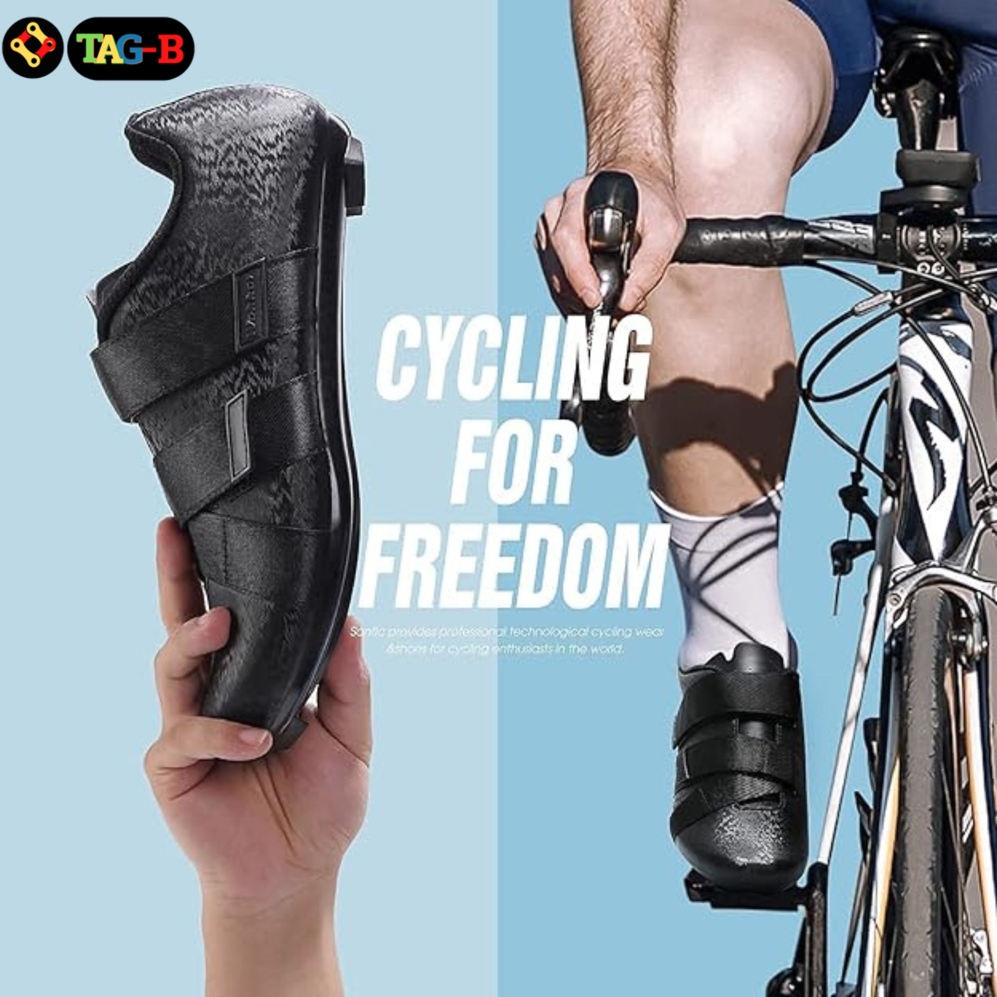 รองเท้าปั่นจักรยาน WOKKOR S-FIGHT รุ่น B1910/B1713A รองเท้าจักรยาน รองเท้าหมอบ