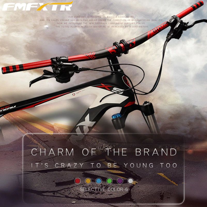 แฮนด์จักรยานเสือภูเขาอลูมิเนียม FMFXTR ขนาด 31.8