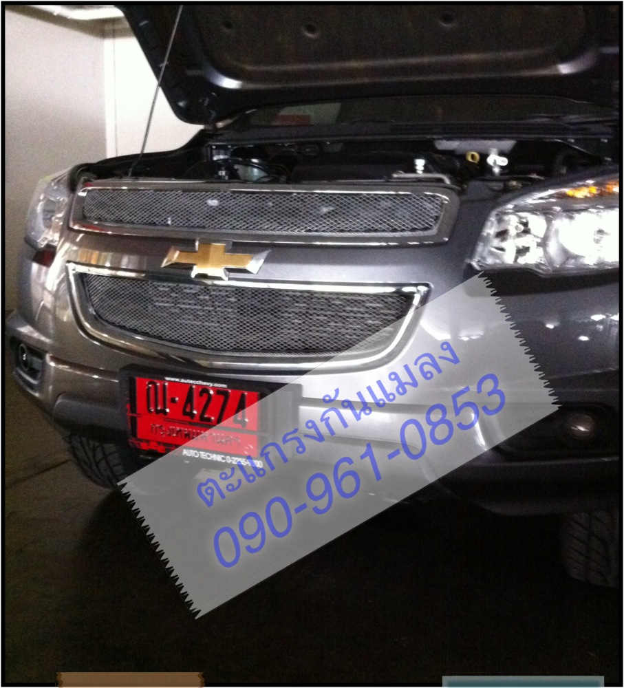 ตะแกรงรุ่น CHEVROLET TRAILBRAZER สีเงิน (นัดติดตะแกรงกันหินกันแมลงหน้างานเท่านั้น)