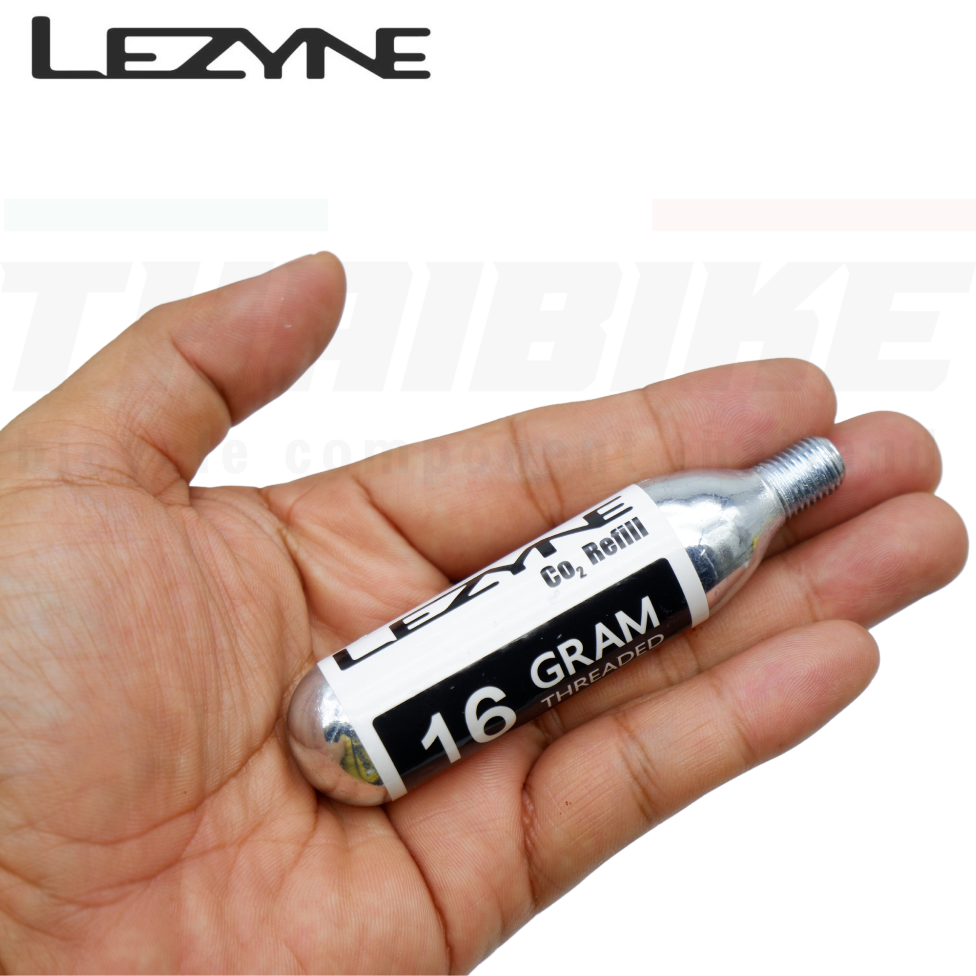 หลอด CO2 16กรัม TOKEN/ LEZYNE เติมรลมรถจักรยาน หัวเกลียว