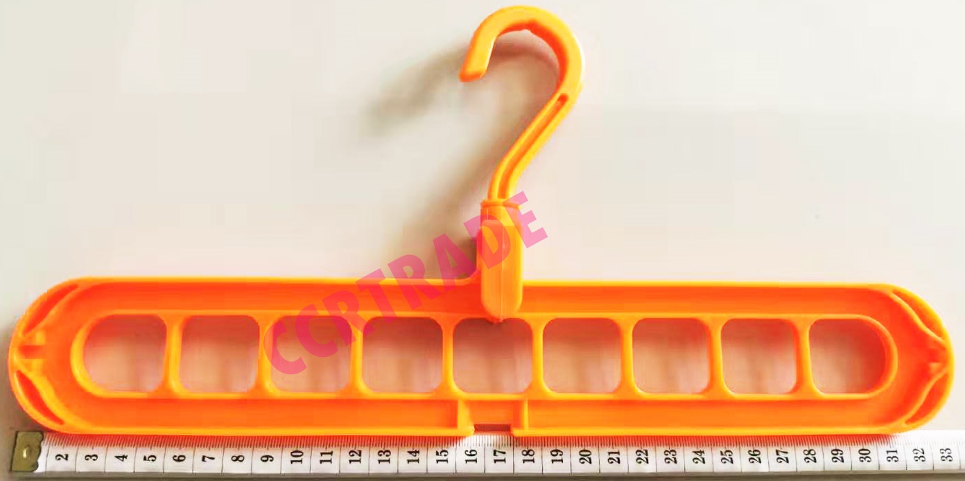 ไม้แขวนประหยัดพื้นที่สีสด 2 ชิ้นถุง 33 ซม.(งานหนา)