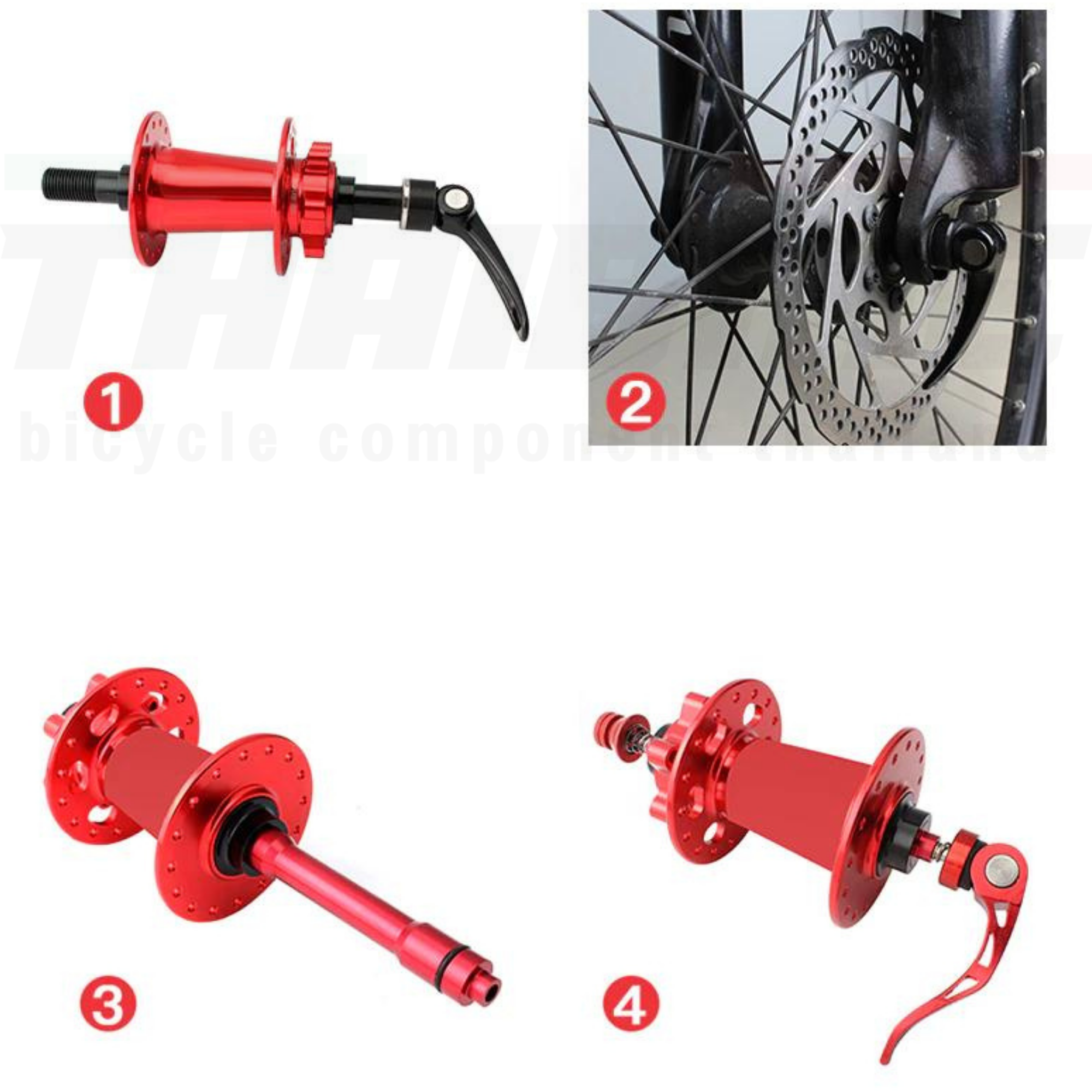 ตัวแปลงแกน 15 เป็น 9 ยาว 100/110มม. แปลงแกนล้อจักรยาน 15เป็น9