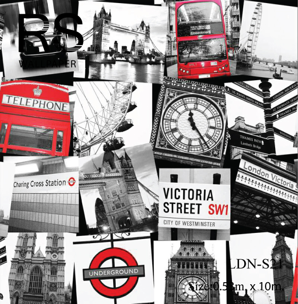 วอลเปเปอร์ลายตึก LDN-S21
