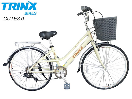 TRINX : CUTE 3.0 จักรยานแม่บ้าน เฟรมอลูมิเนียม ล้อ 26" เกียร์ Shimano 7 สปีด