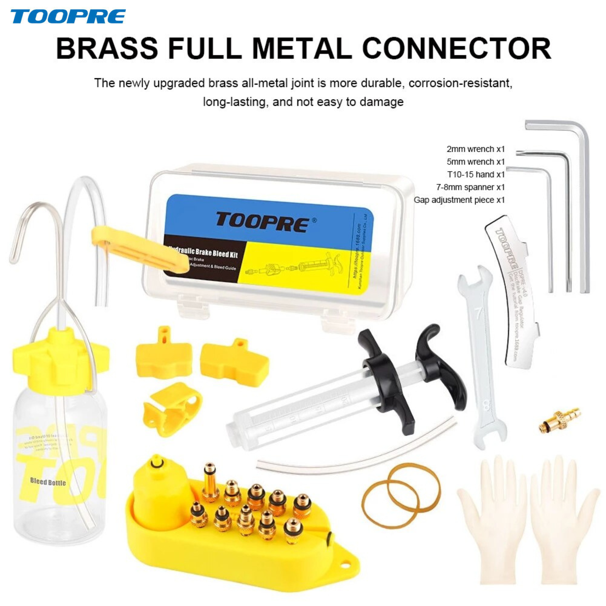 ชุดไล่น้ำมันเบรคจักรยาน THAIBIKE TOOPRE สำหรับ SHIMANO, SRAM, MAGURA, Tektro