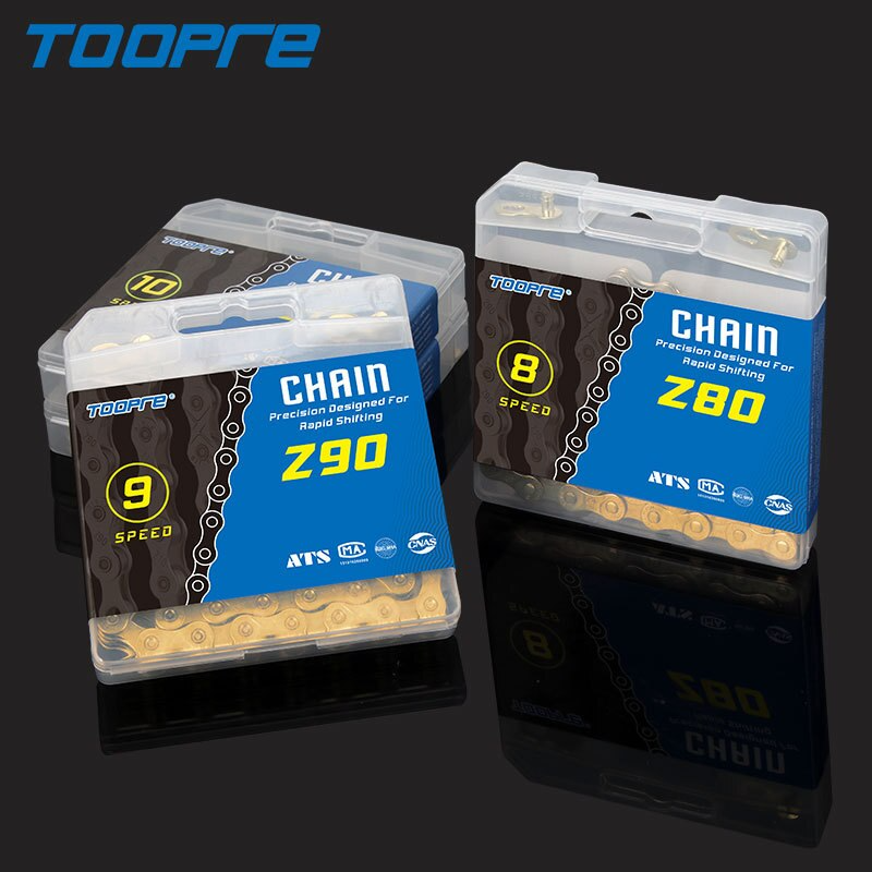 (สีทอง)ของแท้ โซ่จักรยาน TOOPRE Bike Chain Z80(617/8S), Z90(9S), z10 (10), Z11(11) Z12 โซ่เสือหมอบ โซ่เสือภูเขา