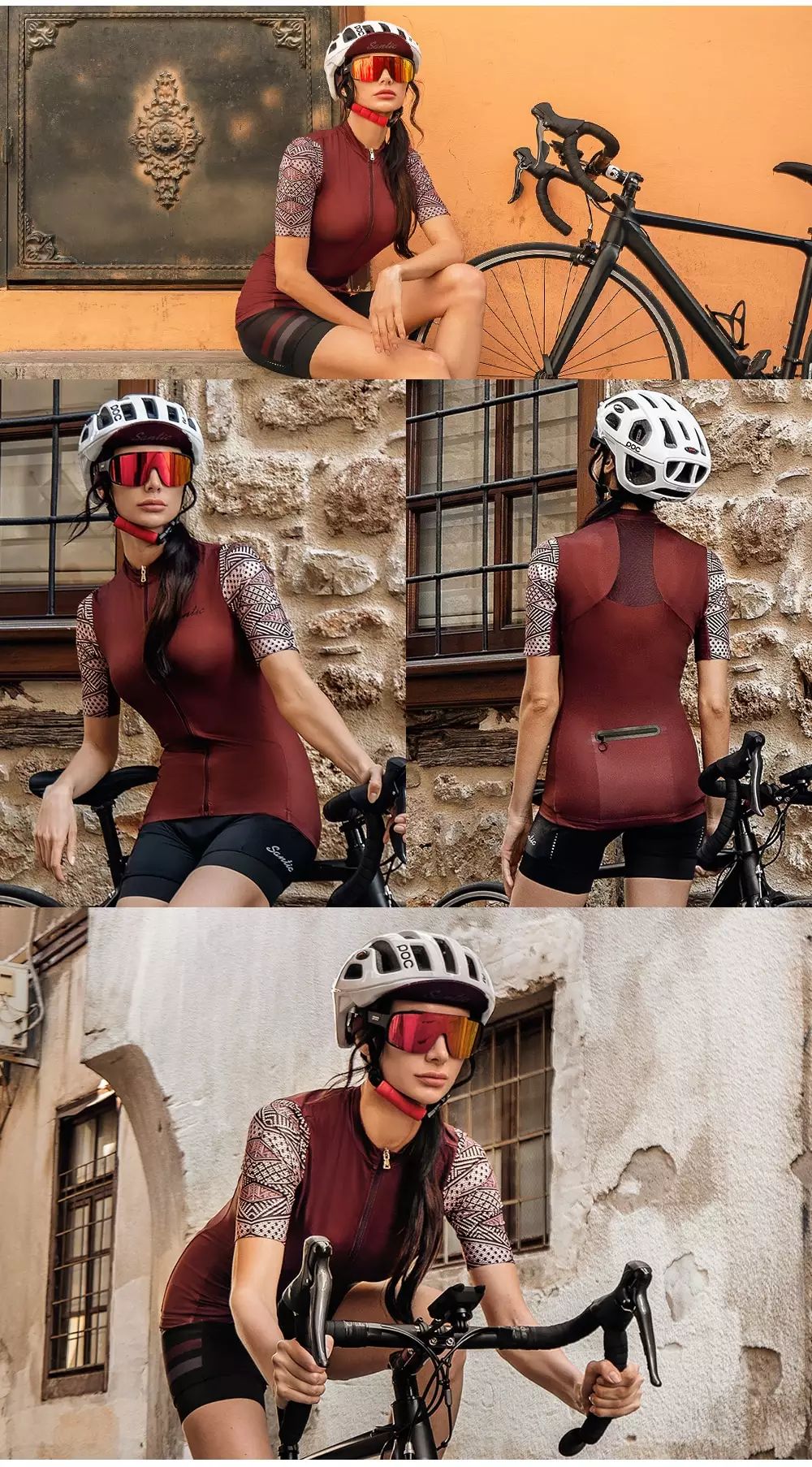 เสื้อปั่นจักรยานผู้หญิงแขนสั้น Santic LOCO2157