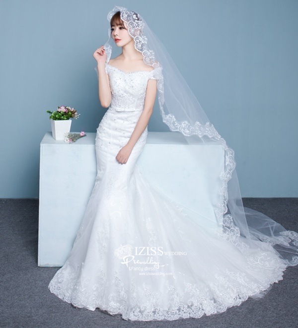 BR297 **พรีออเดอร์**ชุดแต่งงาน&ชุดเจ้าสาวแบบยาวสีขาวเกรดพรีเมี่ยม หรูหราน่ารัก สวยโดดเด่นไม่ซ้ำใคร