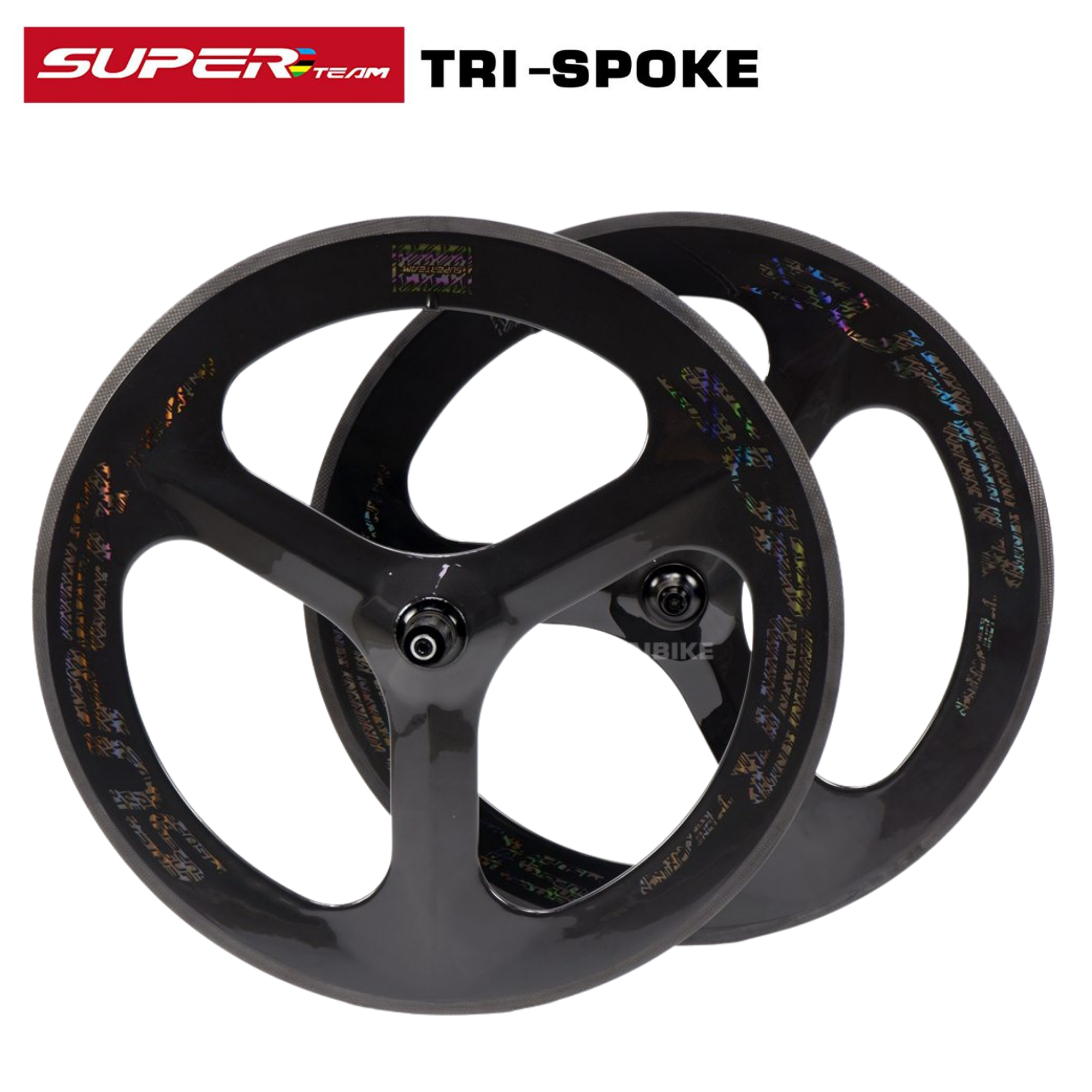 ล้อจักรยานคาร์บอน 3 ก้าน 700C SUPERTEAM TRI SPOKE สามก้าน ล้อคาร์บอน ประกันยาว