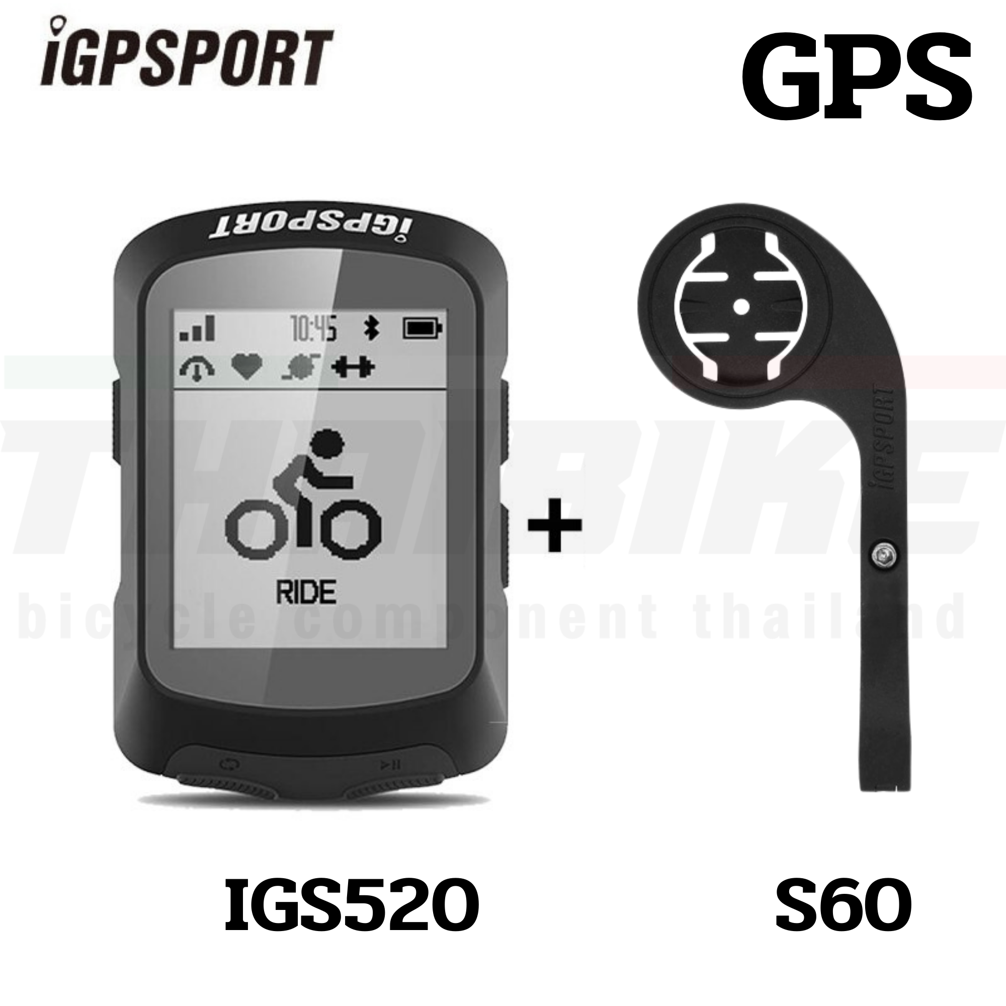 ไมล์จักรยานแบบ GPS IGPSPORTรุ่น iGS520 GPS CYCLING COMPUTER แถมฟรีขาไมล์ S60 ประกันไทย