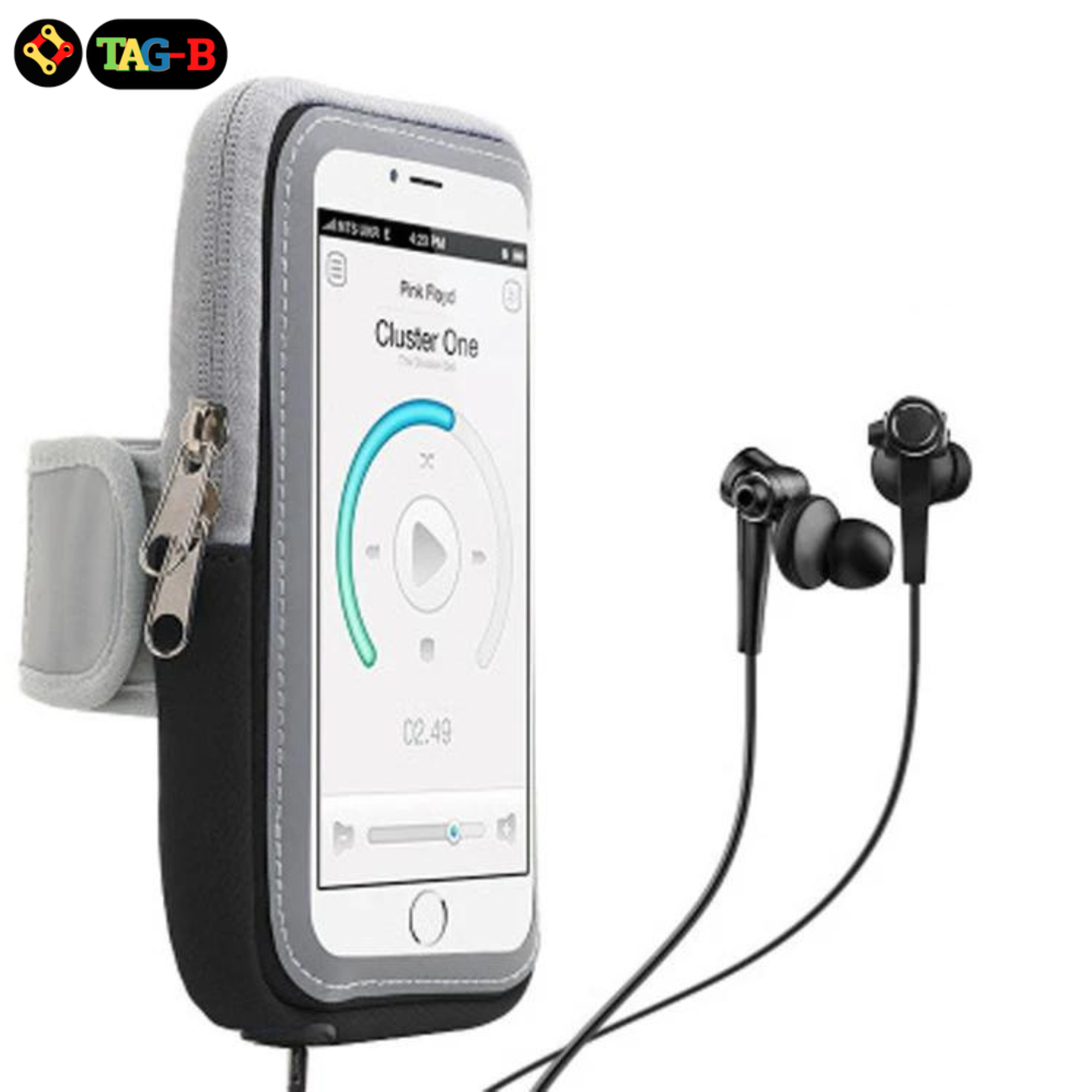 กระเป๋ารัดแขนใส่มือถือ ปั่นจักรยาน วิ่ง TAG-B นิ้ว