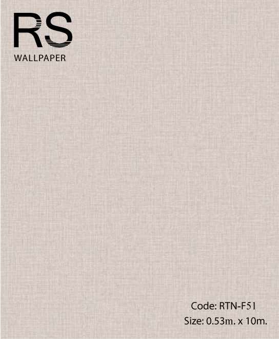 วอลเปเปอร์เทกเจอร์ผ้าพื้นสีน้ำตาล RTN-F51