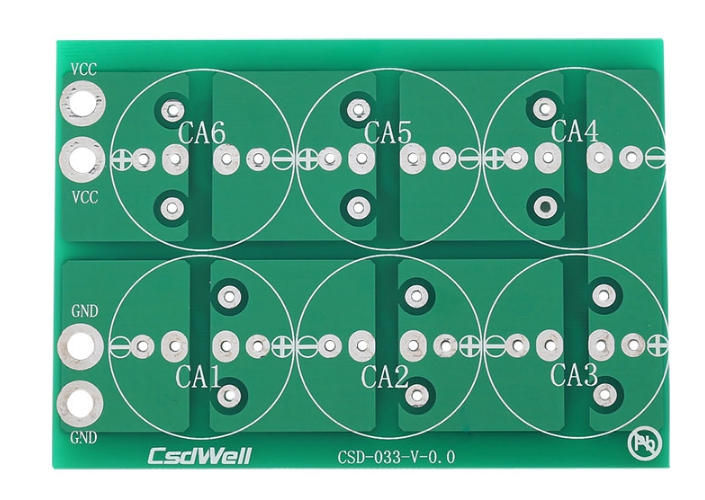 แผ่น PCB อนุกรม Super Capacitor 35mm 6x พร้อมวงจร Balance