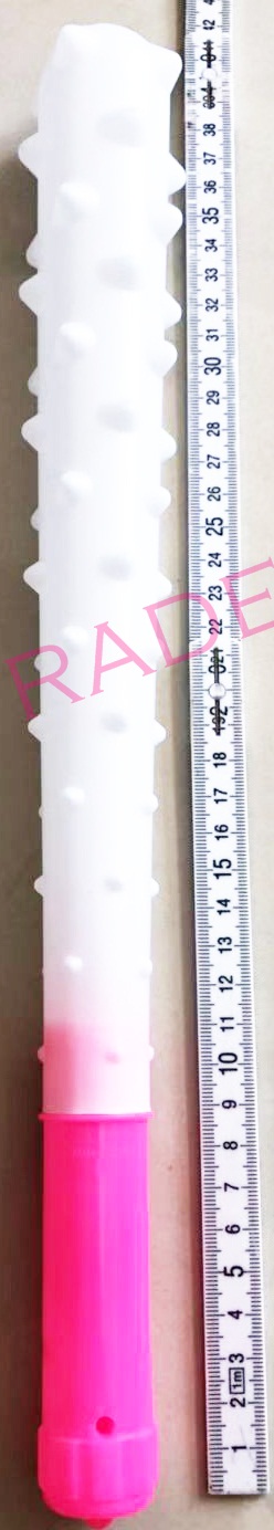 กระบองหนามจัมโบ้ มีไฟ 3 จังหวะ 40 ซม.(มีถ่านในตัว)