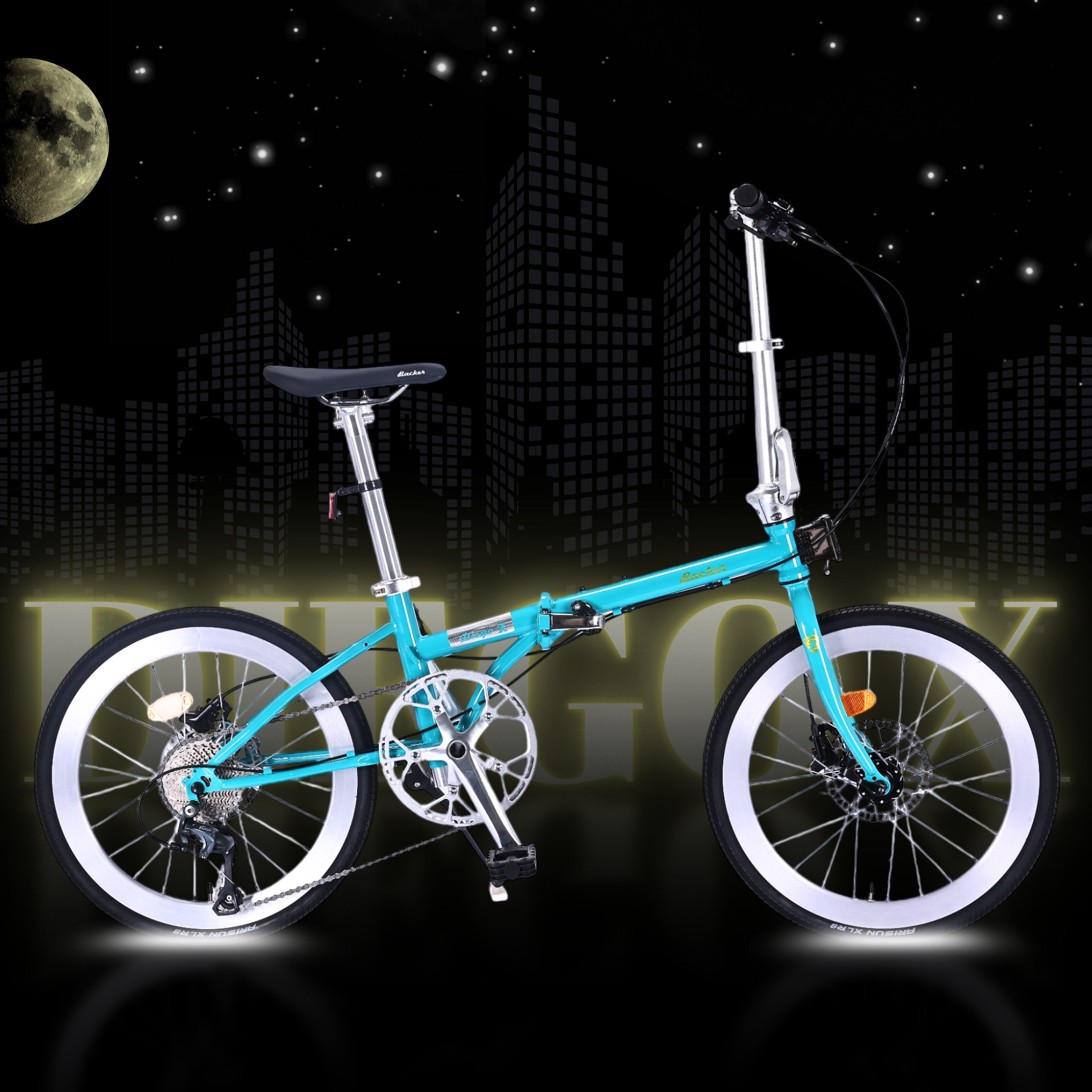 BACKER : DIEGO X จักรยานพับได้ เฟรมโครโมลี่ ตีนผี Shimano Tiagra 10 สปีด ดิสเบรกน้ำมัน