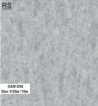 วอลเปเปอร์ สีเทา ลายเปลือกไม้ GAN-D34