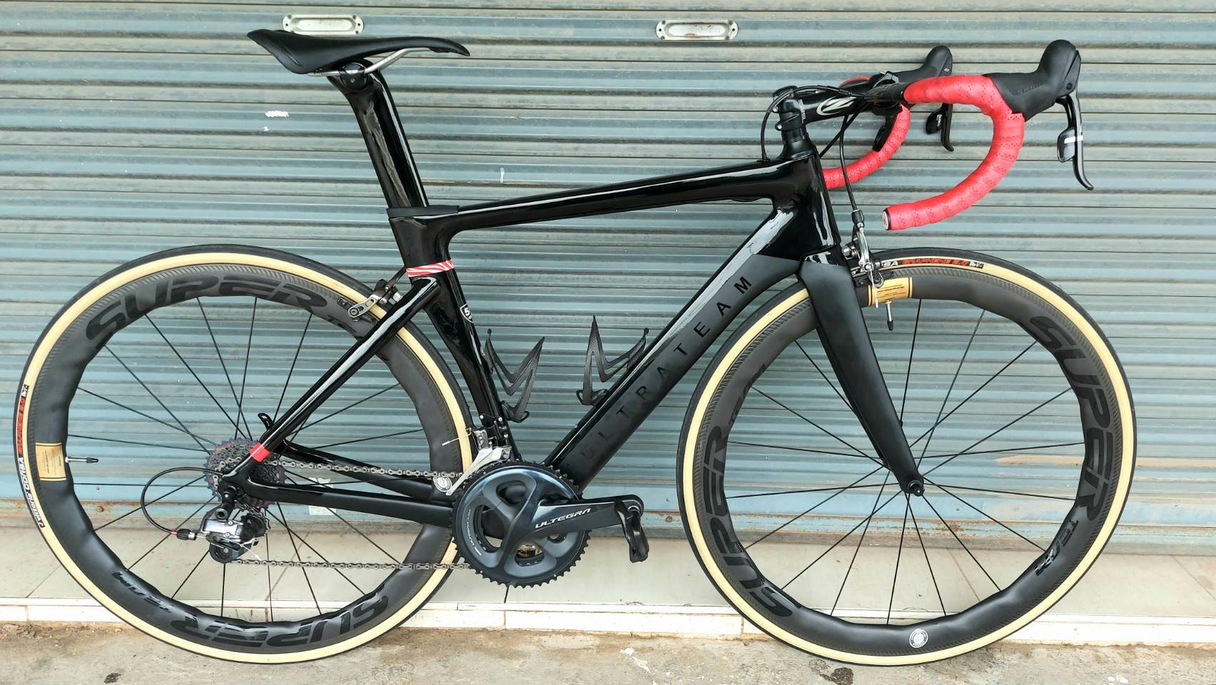 เฟรมจักรยานเสือหมอบคาร์บอนแท้ ULTRATEAM ประกันยาว