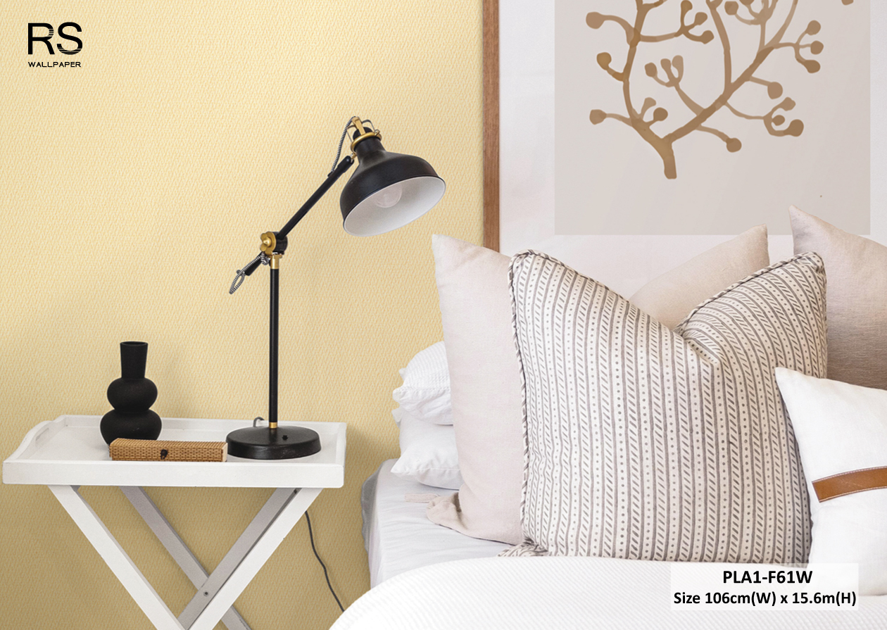 วอลเปเปอร์ สีเหลือง PLA1-F61W