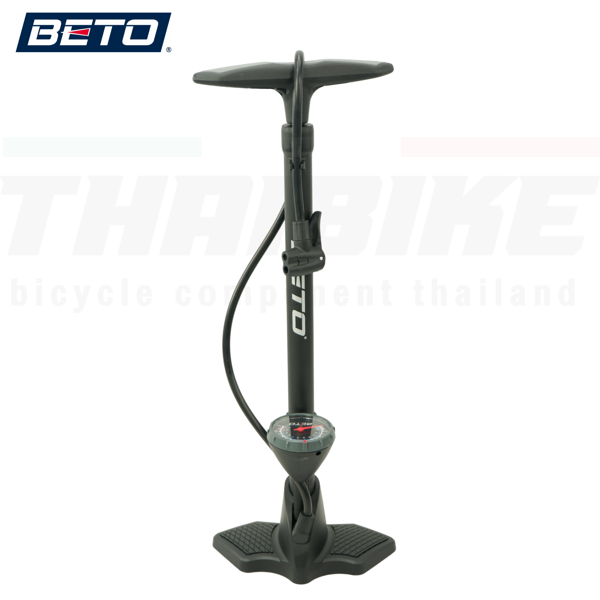 สูบจักรยานแบบตั้งพื้น BETO CMP-155 PG7 สูบได้สองหัว รองรับเสือหมอบ เสือภูเขา