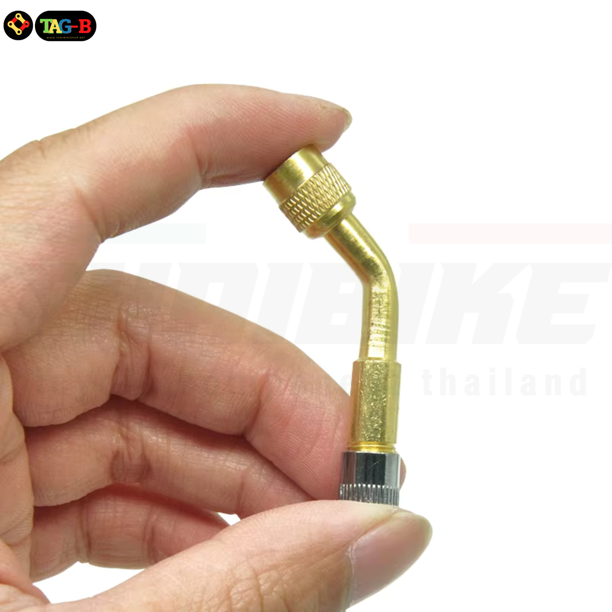 จุ๊บต่อสูบลมทองเหลือง งอตามองศา 45 90 135 180องศา แบบมีลูกศร ใช่ต่อหัวจุ๊บลม