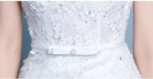 BR297 **พรีออเดอร์**ชุดแต่งงาน&ชุดเจ้าสาวแบบยาวสีขาวเกรดพรีเมี่ยม หรูหราน่ารัก สวยโดดเด่นไม่ซ้ำใคร