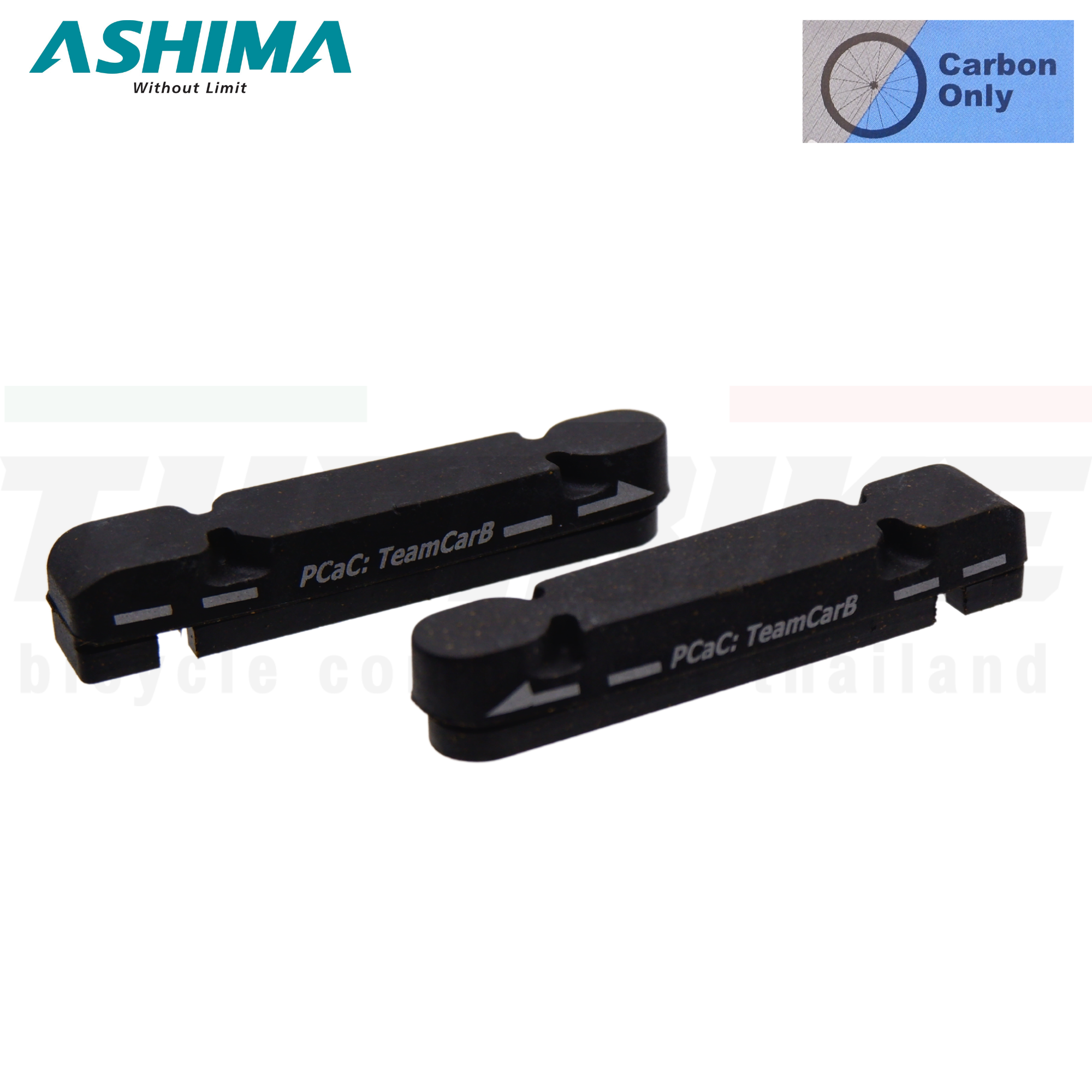 ผ้าเบรคล้อจักรยานคาร์บอน ASHIMA รุ่น AR76R-P-TRS สำหรับขอบล้อจักรยานคาร์บอน