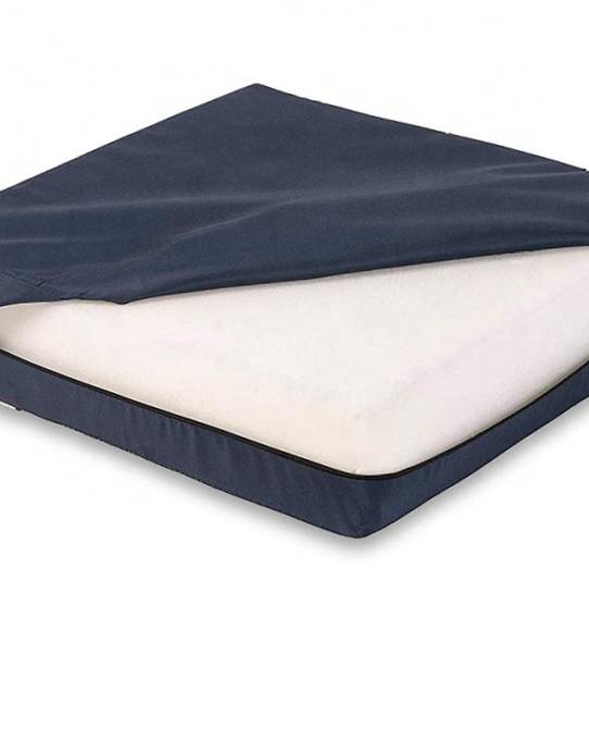 Rehab wheel chair cushions เบาะรองนั่งยางพาราบนรถเข็นผู้ป่วย ป้องกันการเกิดแผลกดทับ ขนาด 40ซม.x40ซม. หนา4 นิ้ว ปลอกหนังเทีนมกันน้ำ