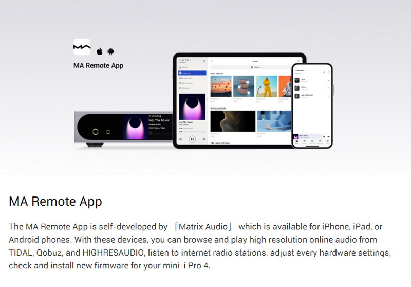 Matrix Audio Mini-i Pro 4 Music Streamer เครื่องเล่นเพลงเครือข่ายตั้งโต๊ะ รองรับ MQA ประกันศูนย์ไทย