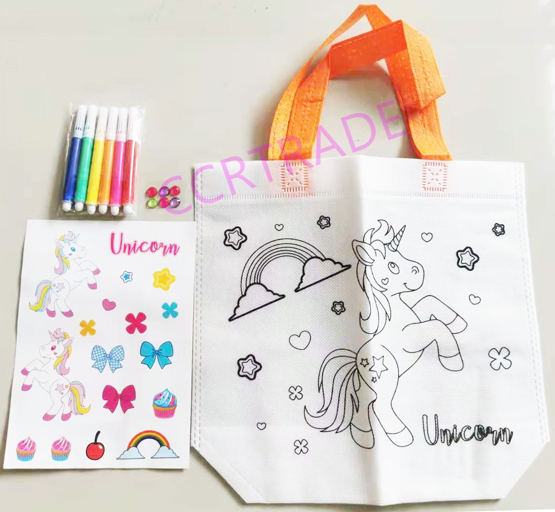 เซ็ตกระเป๋าโพนี่ DIY+เมจิ 5 สีถุง 25.5x37 ซม.(ลิขสิทธิ์แท้)