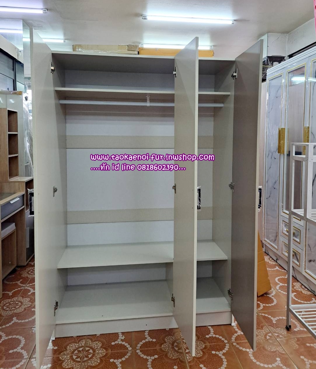 WR-120NAA ตู้เสื้อผ้า 120 ซม.